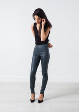Load image into Gallery viewer, Elenaso Leather Trouser in Cool Grey - ez haihv