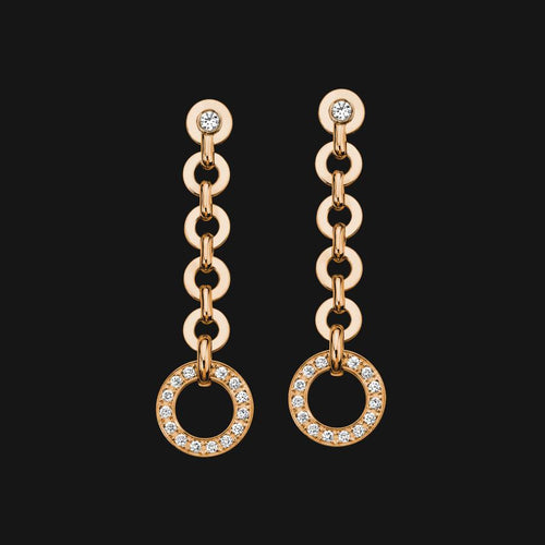 18k Dangling Pendant Earrings - ez haihv