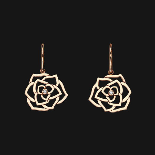 18k Wire Bloom Earrings - ez haihv