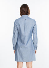 Load image into Gallery viewer, Chambray Shirtdress in Blue - ez haihv
