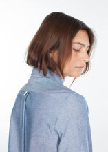 Load image into Gallery viewer, Chambray Shirtdress in Blue - ez haihv
