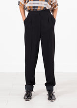 Load image into Gallery viewer, Contrast Cuff Pant in Black - ez haihv