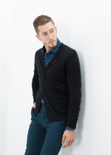 Load image into Gallery viewer, Hidden Placket Cardigan in Black - ez haihv