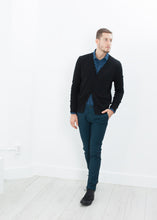 Load image into Gallery viewer, Hidden Placket Cardigan in Black - ez haihv