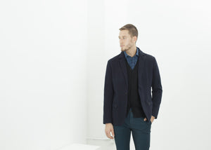 Diamond Weave Trouser in Sky - ez haihv
