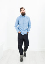 Load image into Gallery viewer, British Officer's Shirt in Sky Blue - ez haihv