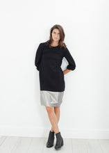 Load image into Gallery viewer, Border Dress in Black/Silver - ez haihv