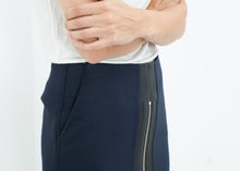 Load image into Gallery viewer, Contrast Zipper Skirt in Navy - ez haihv