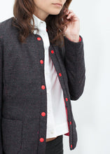 Load image into Gallery viewer, Camelia Reversible Jacket in Black/Red - ez haihv