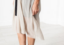 Load image into Gallery viewer, Chiffon Cape Back Dress in Sand - ez haihv