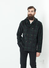 Load image into Gallery viewer, Double Breasted Hoodie in Forest Plaid - ez haihv
