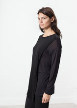 Load image into Gallery viewer, Laurier Tee in Black/Navy - ez haihv