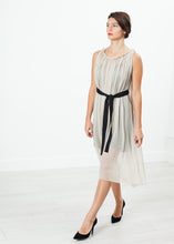 Load image into Gallery viewer, Chiffon Cape Back Dress in Sand - ez haihv