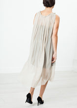 Load image into Gallery viewer, Chiffon Cape Back Dress in Sand - ez haihv