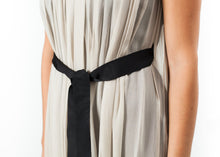 Load image into Gallery viewer, Chiffon Cape Back Dress in Sand - ez haihv
