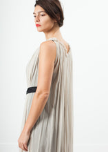 Load image into Gallery viewer, Chiffon Cape Back Dress in Sand - ez haihv