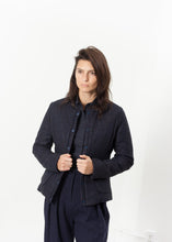 Load image into Gallery viewer, Camelia Reversible Jacket in Navy/Blue - ez haihv