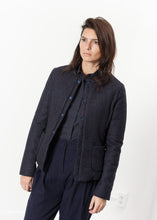 Load image into Gallery viewer, Camelia Reversible Jacket in Navy/Blue - ez haihv