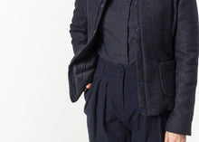 Load image into Gallery viewer, Camelia Reversible Jacket in Navy/Blue - ez haihv