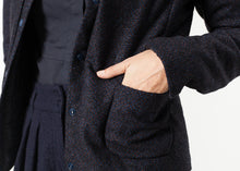 Load image into Gallery viewer, Camelia Reversible Jacket in Navy/Blue - ez haihv