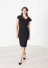Load image into Gallery viewer, Asymmetric Dress in Black - ez haihv