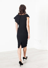 Load image into Gallery viewer, Asymmetric Dress in Black - ez haihv