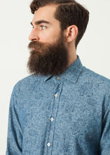 Load image into Gallery viewer, Floral Button-Up in Blue - ez haihv