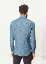 Load image into Gallery viewer, Floral Button-Up in Blue - ez haihv