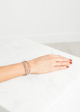 Load image into Gallery viewer, Bracelet 85 in Grey Silk/Silver - ez haihv