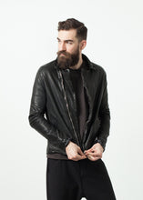 Load image into Gallery viewer, Distressed Motorcycle Jacket - ez haihv