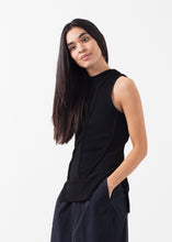 Load image into Gallery viewer, Curved Stripe Knit Tank - ez haihv