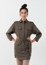 Load image into Gallery viewer, Belted Surplus Dress - ez haihv
