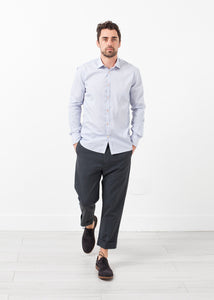 Flat Front Cuffed Trouser - ez haihv