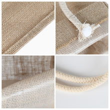 Load image into Gallery viewer, 3 Sizes Handmade Linen Jute Handbag For Women Feminine Top-Handle Big Totes Bag Shopping Bag