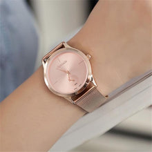 Load image into Gallery viewer, Fashion Alloy Belt Mesh Watch Unisex women&#39;s watches Minimalist Style Quartz Watch relogio feminino saat Watches for women