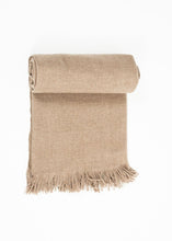 Load image into Gallery viewer, Cashmere Tassel Blanket in Brown - ez haihv