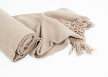 Load image into Gallery viewer, Cashmere Tassel Blanket in Brown - ez haihv