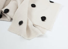 Load image into Gallery viewer, Cashmere Dot Shawl in Black/White - ez haihv