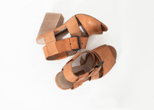 Load image into Gallery viewer, Buckle Strap Heel in Brown - ez haihv