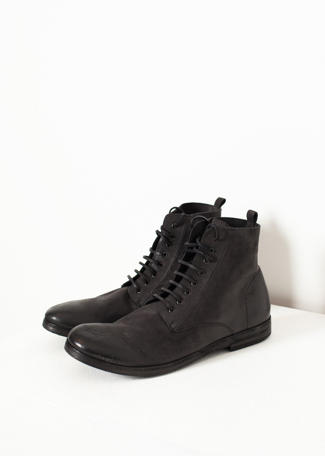 Combat Ankle Boot in Black - ez haihv