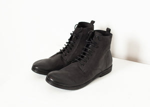 Combat Ankle Boot in Black - ez haihv