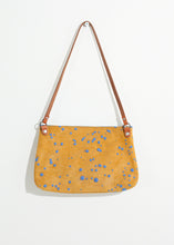 Load image into Gallery viewer, Ink Splatter Shoulder Bag in Mustard/Blue - ez haihv